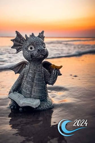 MEER MOTIV - 2024: Planer 2024 ca. A5 Terminplaner Terminkalender Tagesplaner 1 Tag auf 1 Seite auch Samstag Sonntag !, Kalender ab Januar 2024 bis ... mit Ostsee Nordsee Motiv Cover