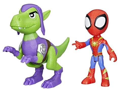Marvel Spidey und Seine Super-Freunde Dino-Webs, Spidey und Kobold-Raptor Action-Figurenset