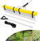 GOPLUS Schwimmender Weed-See-Rechen, 92cm Breite Gartenrechen mit Verstellbarer Stange, Seil & Schwimmer, Faltbarer Teichrechen leicht aus Aluminium, Laubrechen Landschaftsrechen für Alge Laub Boden