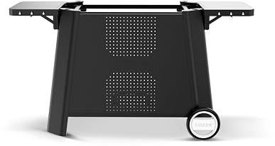cozze® Vielseitiger Rollbarer Grilltisch Outdoor (1460 x 700 x 745 mm) | Praktischer Grillwagen ohne Grill | Beistelltisch für Außen | Grill Rollwagen Besonders Geeignet für Cozze Plancha 800