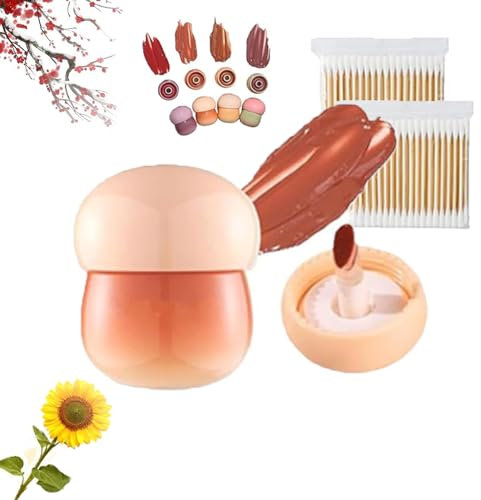 Blurring Pudding Pot Lip, Free Lip And Cheek Blurry Pudding Pot, Free Pudding Pot Lip, Free Blurry Pudding Pot Lip, Non-Sticky Glossy Tinted Lip Balm, Waterproof Lipstick Glowing Lips (D)