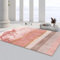 Tzvpsu Table dappoint Tapis antidérapant Facile à Nettoyer Rose Or Design Minimaliste,Deco de Chambre Tapis d eveil,200x300cm