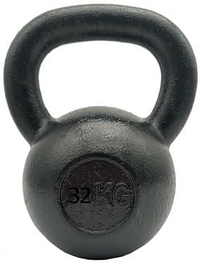 Chase Fitness 32KG Cast Iron Kettlebell for Strength and Cardio Home Gym Training 4kg - 40kg