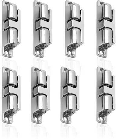 8 Pieces of Inner Door Ball Buckle, Spherical Lock Buckle, Cabinet Door Buckle, Ball Door Lock, Household Door Lock Buckle, Inner Door Lock Buckle