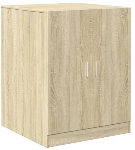 vidaXL Waschmaschinenschrank, Badschrank mit Stauraum, Trocknerschrank für Bad Waschraum, Badzimmer Schrank Badmöbel, Sonoma-Eiche