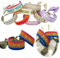 LS-LebenStil Exklusives Statement Armband Quasten besticktes Boho Canvas Webarmband (Love is Love Regenbogen)