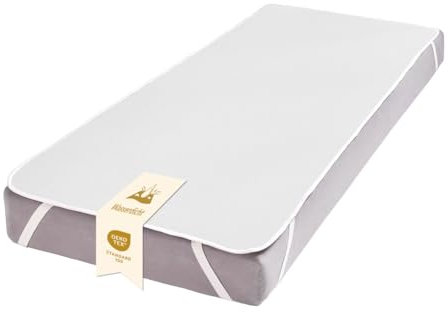 Lavea Matratzenschoner 90x200 cm / 100x200 cm - Wasserundurchlässig, Atmungsaktiv & Pflegeleicht - Weiß, mit Gummibändern für Perfekten Halt - Schutz für Ihre Matratze, Allergikerfreundlich