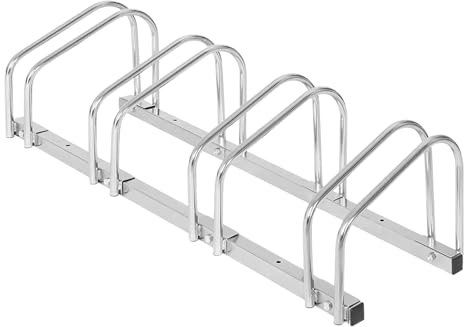 DIVID® Fahrradständer für Fahrräder, Mehrfachständer, 37cm Abstand zwischen den Rädern,Boden oder Wand Montage möglich, Radbreite 30-65mm, Radständer (4 Fahrräder)