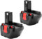 2 x iPrize 12 V replacement battery for Bosch BAT043 BAT045 BAT046 BAT049 BAT120 BAT139 PSR 12VE-2 GSB 12 VE-2 GSR 12 VE-2 2607335261 2607335274 26073335274 5375 2607335454 2607335541 2607335675