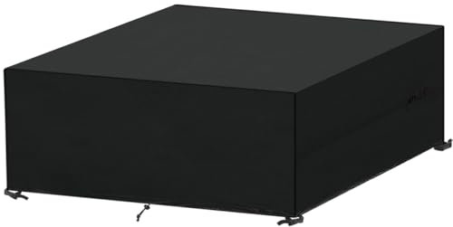 SanGlory Gartentisch Abdeckung 280x210x90cm, Abdeckhaube Gartenmöbel Rechteckig Lounge Abdeckung Wasserdicht Abdeckplane für Gartenmöbel Winterfest Tischabdeckung Gartenmöbel Plane, Anti-UV