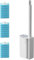 Disposable Toilet Cleaning System with 21 Refills, Disposable Toilet Brush Set Toilet Wand Kit with 21 Sponge Toilet Brush Heads for Loo Bathroom Lavatory Restroom