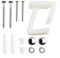 Kit completo di montaggio a pavimento per WC e bidet, garantisce nessun movimento dopo l'installazione