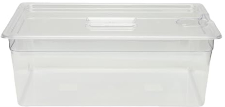 Qcwwy Recipiente de Cocción Lenta, Recipiente Sous Vide con Tapa de 25 Litros para Prácticamente Todas las Cocinas de Circulación de Inmersión, Kit de Accesorios Transparentes