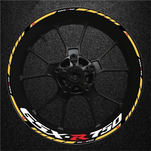 Impermeabile Adesivi Per Cerchioni Moto Per Suzuki GSXR750 GSX750R GSX GSXR 750 R, Riflettenti, Kit Per Mozzi Riflettente Adesivi Cerchi Moto
