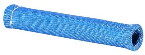 SHINEOFI 8pcs Tube en Fibre de Verre Résistant la Température pour Boîtier de Câble de Bougie D'allumage, Protection Thermique Bleue pour Fils de Bougie, Structure Double Couche