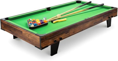 Hyner Billardtisch 120cm, Mini Pool Tisch mit Zubehör, Snooker Indoor | Hochwertige Holzwerkstoffe, leicht & mobil, platzsparendes Design, einfache Montage, ideal für Erwachsene & Familie