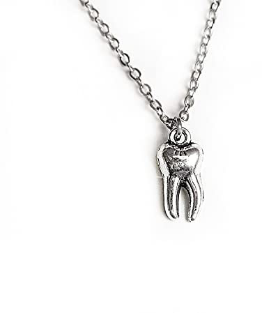 Zahnkette - silberfarben - zahn