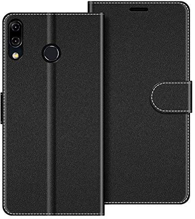 COODIO Custodia in Pelle per ASUS Zenfone 5Z ZS620KL, Cover a Libro Magnetica Portafoglio per ASUS ZenFone 5 ZE620KL / Zenfone 5Z ZS620KL, Nero