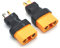 Padarsey No Wires Connector T-Plug Deans Male to XT90 XT-90 Female Conversion Adapter for RC LiPo Battery (2 Pack)