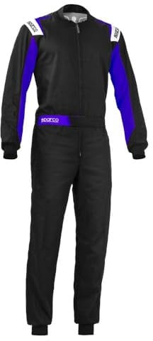 Sparco Unisex Rookie Kart Anzug, Blck/Elc, S EU