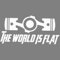 Decus The World is Flat L 0119 (weiß) // Sticker OEM JDM Style Aufkleber