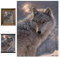 3D LiveLife Linsenförmige Wandkunst Drucke - Einsamer Wolf von Deluxebase. Ungerahmtes 3D Tier Poster. Perfekter Wandfüller. Original kunstwerk lizenziert von bekannt künstler, Collin Bogle