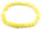 Amber Jewelry Shop Natürliches baltisches Bernsteinarmband auf elastischem 19 cm - Gelb - Hergestellt aus echten authentischen Bernsteinperlen - Bernsteinarmband