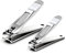 FERYES 2 Stück Nagelknipser Set, Hochwertiger Nagelschneider aus Poliertem Edelstahl für fußnagel und fingernagel, Große & Kleine Nail Clipper