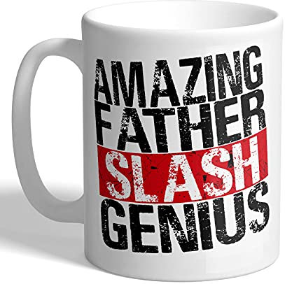 I Love Mugs - Amazing Father Slash Genius - Brooklyn 99 - Mug, Ceramic, 11fl.oz.