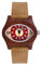 SUPBRO Holzuhren Damen Holzuhr Natur Hölzerne Uhr Analoge Japanisch Quarzwerk Uhren mit Lederband für Damen