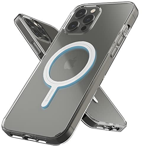 Sinjimoru Shockproof iPhone 12 Pro Max Hülle mit Magnet, Crystal Clear Protective iPhone 12 Pro Max Case Kompatibel mit MagSafe Zubehör. M-AirClo für iPhone 12 Pro Max