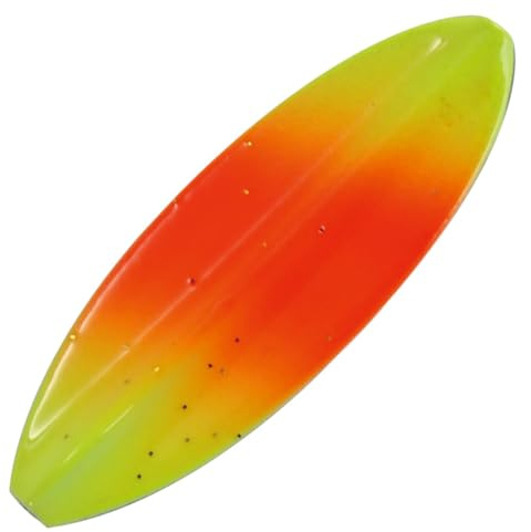 Paladin Inliner Blinker zum Forellenangeln Trout Tracker Style Durchlaufblinker 5g, Farbe:orange-gelb-Glitter/schwarz-Glitter