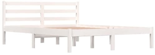 vidaXL Cadre de lit sans Matelas 120x190 cm Blanc