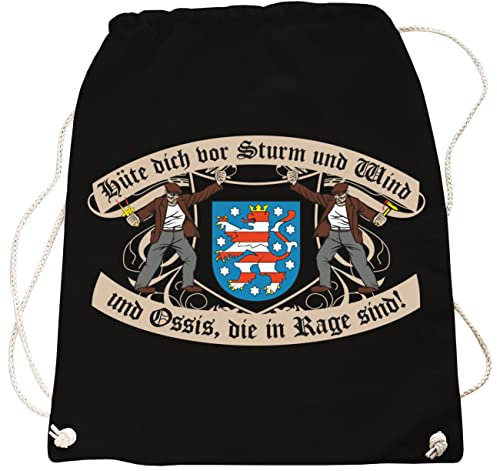 Rucksack THÜRINGEN Hüte Dich vor Sturm und Wind und Ossis die in Rage sind