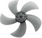 iiniim 14 Inches Aspas de Ventilador Aspas Hojas Plásticas de Ventilador Con/Sin Tuerca para Ventilador de Techo Ventilador de Pie Mesa Hojas Repuestos Ventilador Negro Talla única
