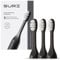 SURI Recyclable Plant-Based, Electric Toothbrush Heads - Built-in Tongue Scraper, Long Lasting Replacement Heads | Compatible Only with SURI Sonic Electric Toothbrush - Midnight Black, Pack of 3