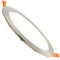 LEDKIA LIGHTING Placa LED 18W Circular Foco Downlight Empotrable Plano Corte Ø 205 mm Silver 5000K Blanco Frío