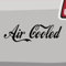 Generisch Air coold Aufkleber Sticker Luftgekühlt Tuning Motor Cabrio Spruch JDM 10x3cm Farbe: Schwarz