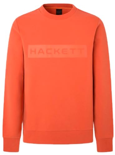 Hackett London Herren Essential Sp Crew Sweatshirt, Orange (Orange), M