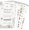 Lebenskompass® Sticker Hochzeit für Gästebuch, Fotoalbum und Kalender Set mit über 750 Hochzeitsstickern - Schöne Designs - viele Hochzeit Sticker und Aufkleber zur Dekoration