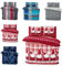 one-home Winter Bettwäsche Thermo Fleece Kuschelig Warme Bettbezüge Flauschig Warm Weich, Größe:3 teilig 240x220 cm, Farbe:Wichtel Rot