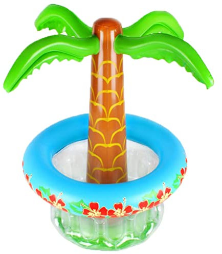 65cm Aufblasbare Palmen Kühler Aufblasbare Palmen Kühler Bierkühler Tropisch Hawaiianisch Partyzubehör Pool Dekorationen (Grün)