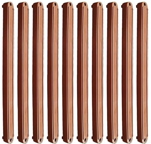 10 rieles de plástico para cajones o armarios extraíbles para bandeja de teclado, armario, cocina, color marrón, 235 mm