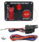 Gebildet Pannello Interruttori Di accensione DC 12V 2 in 1 Pulsante di Avviamento Motore per auto Pannello di Attivazione/Disattivazione con Indicatore luminoso per Rimorchio per auto da corsa,Barche