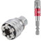 FORTSPANG Multifunktionshülse 10mm-19mm, Verstellbarer Universal-Steckschlüssel, Metrisch 3/8-3/4'' Ratsche Ratschenschlüssel (1 Set)