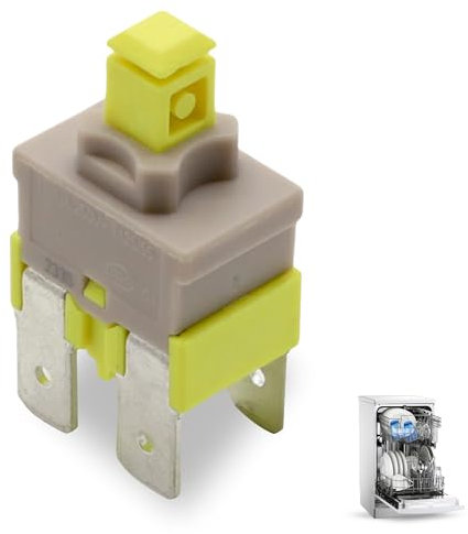 CHEFZOCO Interruptor lavavajillas, Interruptor ON/OFF lavavajillas, Interruptor encendido lavavajillas, 16A 125/250VAC, modelo 81782445, Código original AS0001782, Compatible con Fagor Edesa Teka