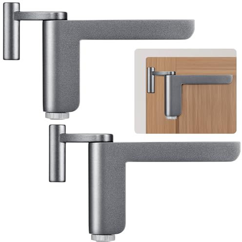 Dreyoo Serrure de porte pour porte intérieure, adaptée aux portes universelles, mini serrure de porte, facile à installer sans perçage, pas de vis nécessaires, assemblage simple