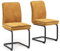 Vicco Freischwinger Eleganza, Küchenstuhl, Gelb, 2er Set