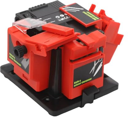 Universal Schleifmaschine,Elektrische Schärfmaschine,Drei Typen Schärfer,Einstellbare Winkel (15-50°),Hochharten Schmirgelscheibe,Kupferkernmotor