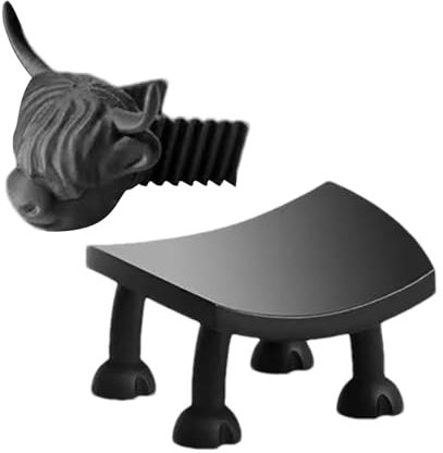 Mimoqk Highland Cow Toilet Paper Holder, Unique Tissue Roll Stand, Decorative Bathroom Storage Rack, Fun Farmhouse Accent, Wall-Mounted Organizer, Rustic Home Decor